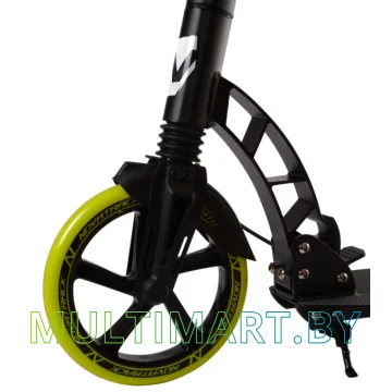 Самокат Novatrack Deft Pro Brake 230BFS.DEFT.BLM21 (лимонный/черный, 2021) картинка 4